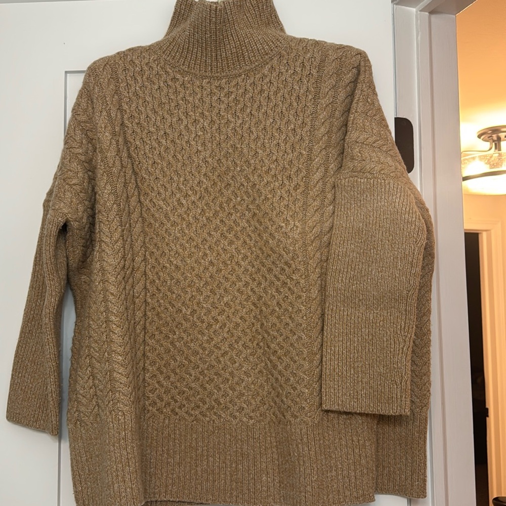 Wool turtleneck sweater